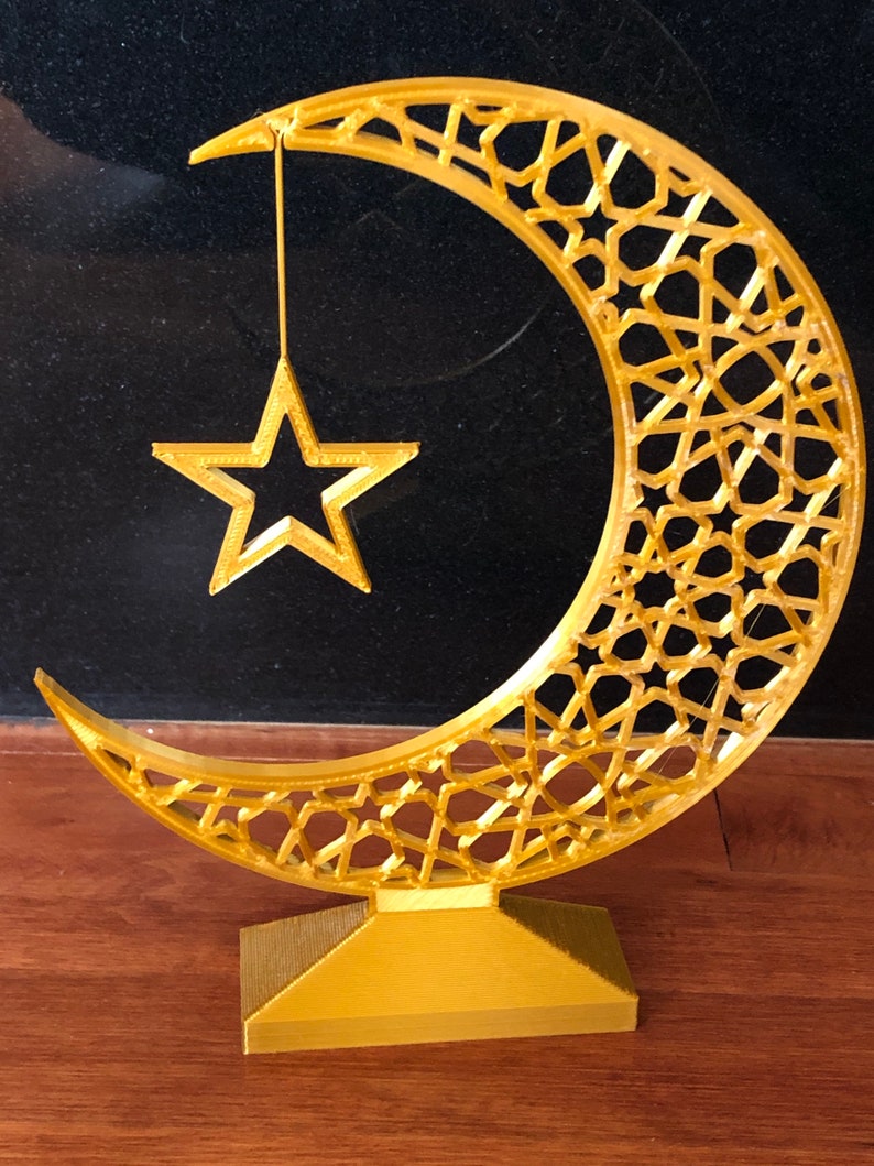 Crescent Moon and Star Eid and Ramadan Islamic Decoration - Etsy