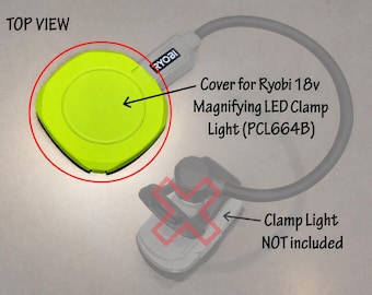 Protective Cover for Ryobi 18v One+ Magnifying LED Clamp light | Protects Lens from damage | Cover only | Does NOT include clamp light