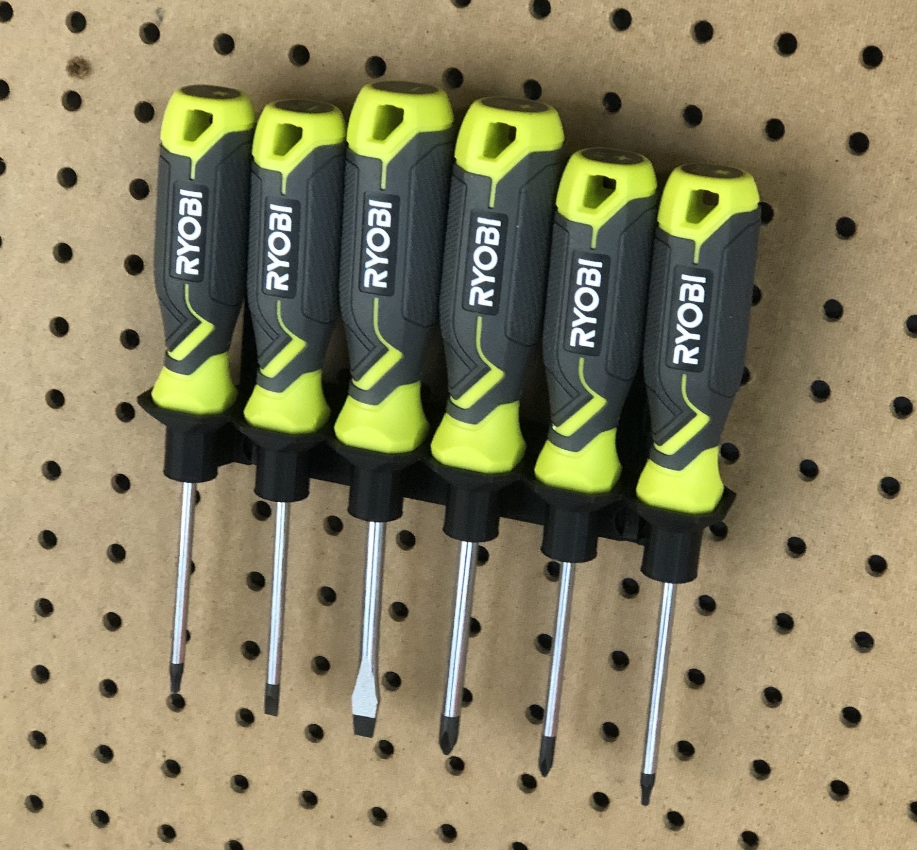 6piece Screwdriver Holder for Wall or Pegboard. 3d Printed Etsy