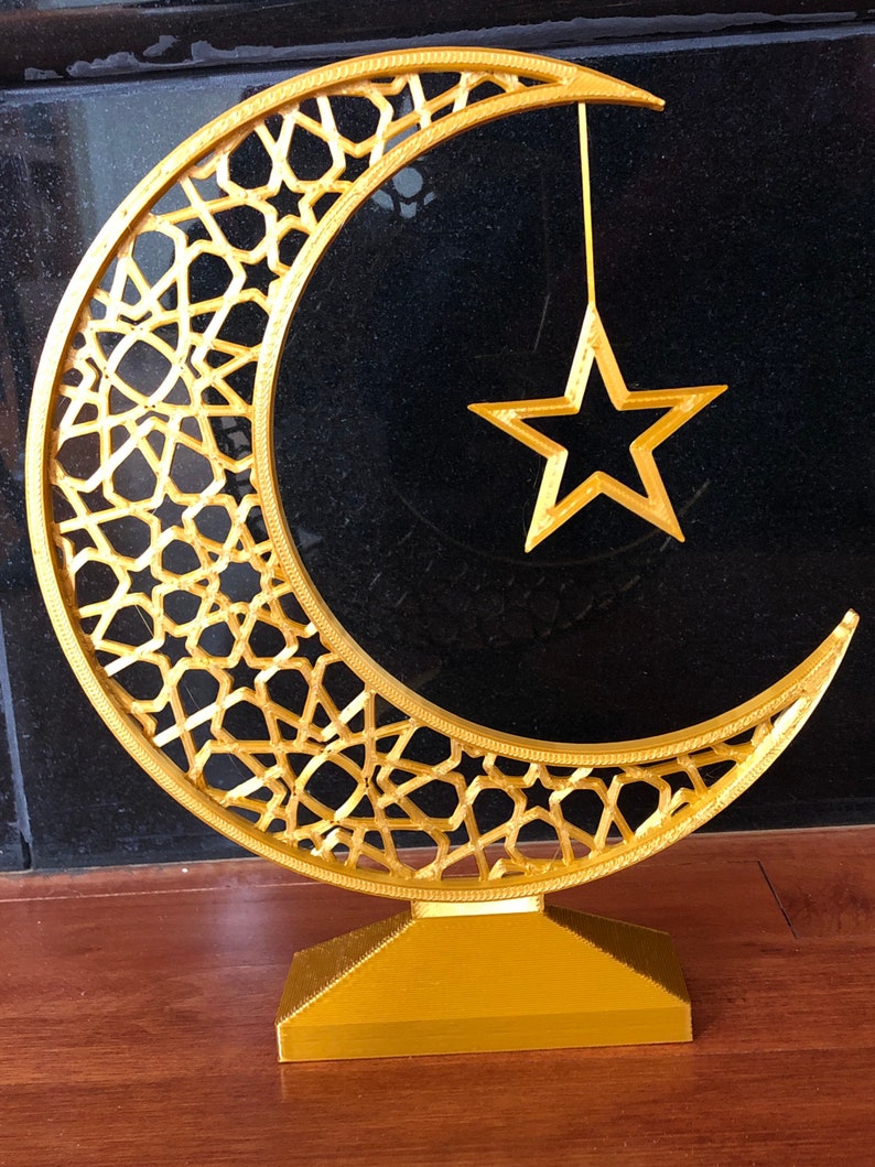 Crescent Moon and Star Eid and Ramadan Islamic Decoration - Etsy