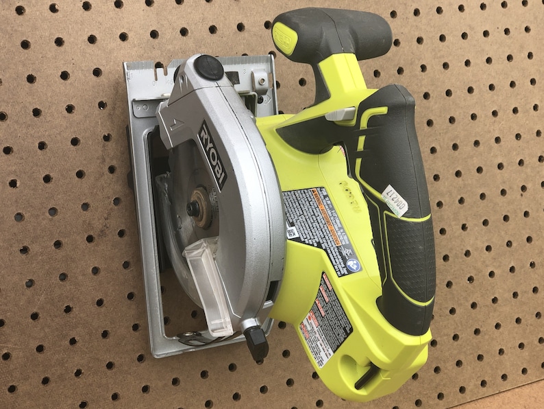 Circular Saw Holder for Pegboard Wall or Ryobi Link Wall Etsy