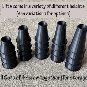 Kartentischbeinheber (oder Steher). Erhöhen Sie die Beine passend zu den Esstischmöbeln. 4er Pack Urlaub, Hochzeit, Geburtstag, Weihnachtsfeier Planung