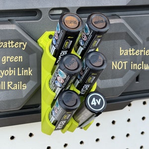 For Ryobi Glue Pen 4V USB Lithium Tool Mount Holder LINK, Peg Board, Wall  or Ikea 