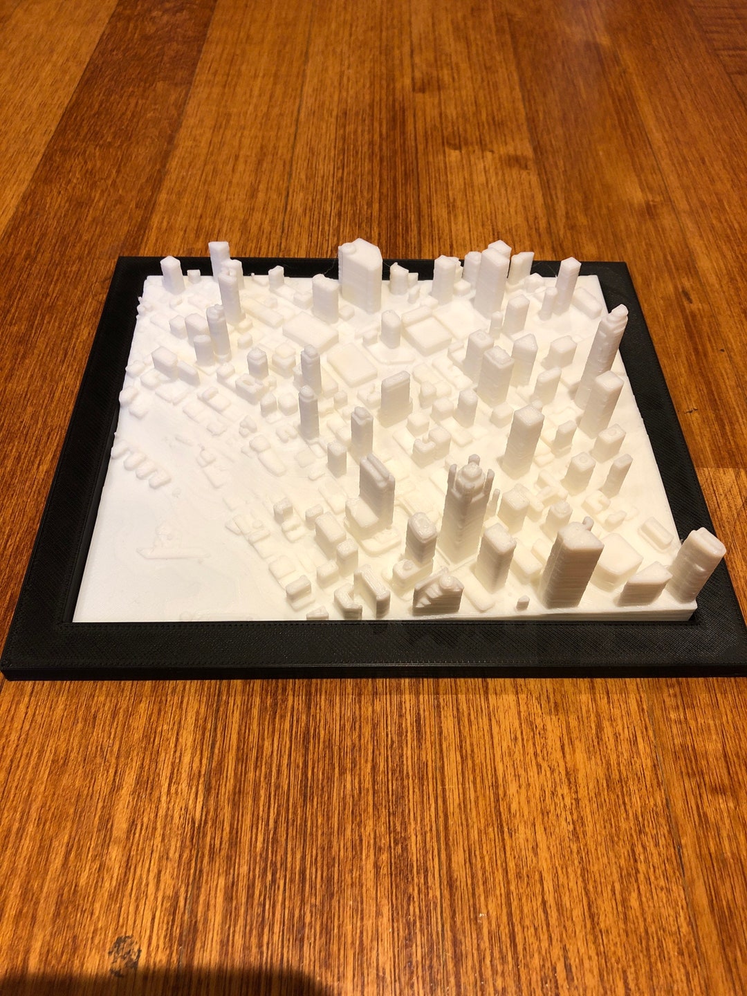 Seattle Skyline Architecture Modern Cityscape. 8”x7” 3D Printed Model ...