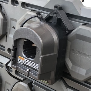 Small Ryobi Charger Holder for Ryobi Link Wall Rail garage tool storage organizer
