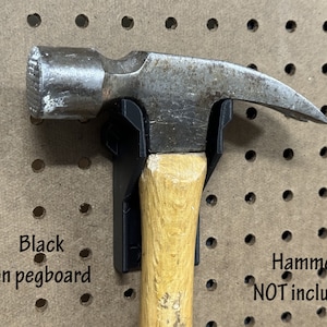 Single hammer holder for Ryobi link wall rails, pegboard, or wall. Garage, shop, mancave, she-shed, workshop, workbench, tool storage