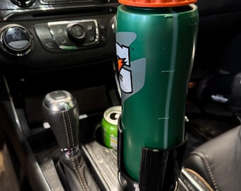 Tumbler cup or bottle holder for car/ truck. Holds large drink bottles and cups like Gatorade Sports 30-32 oz, 16-20 oz
