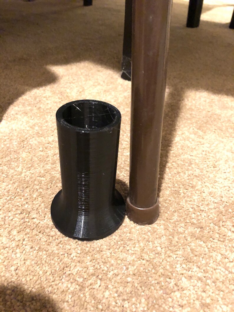 Card Table Leg Height Extending Feet. Raise Legs to Match Etsy