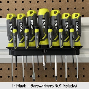 13-piece Screwdriver Holder for Gladiator GearWall or GearTrack | Does not include screwdrivers | Garage Shop or Mancave Organization