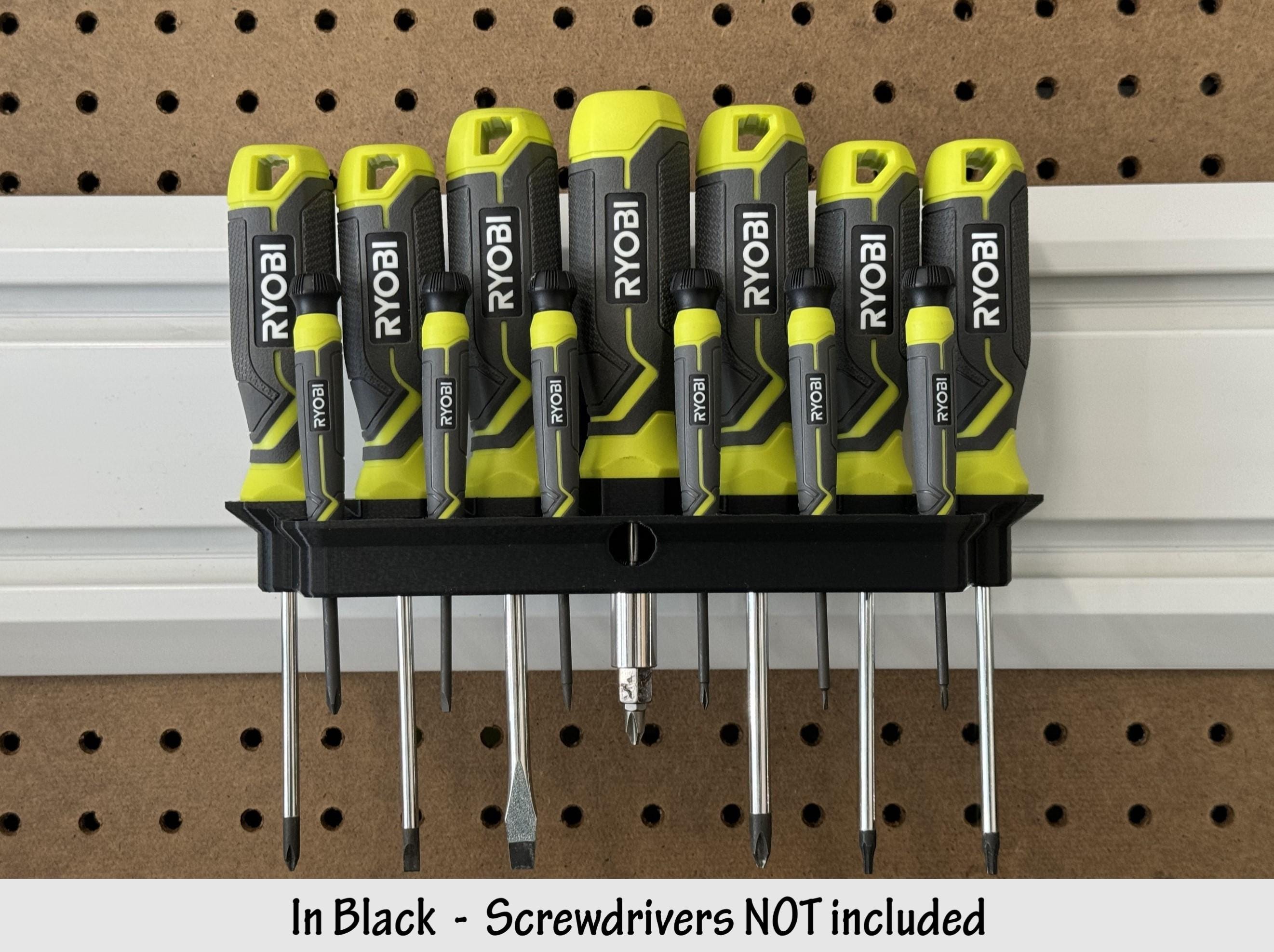 13-piece Screwdriver Holder for Gladiator GearWall or GearTrack | Does not include screwdrivers | Garage Shop or Mancave Organization
