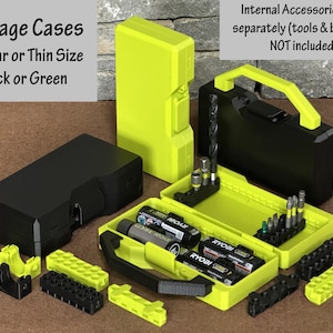 Storage Cases for batteries, bits, small tools, or a wide variety of uses | Workshop, Garage, Mancave Organization
