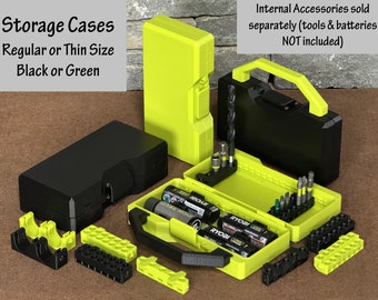 Storage Cases for batteries, bits, small tools, or a wide variety of uses | Workshop, Garage, Mancave Organization