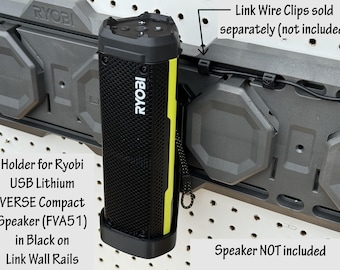 Holder for Ryobi USB Lithium VERSE Compact Speaker | Does NOT include speaker | Garage or Workshop Organization