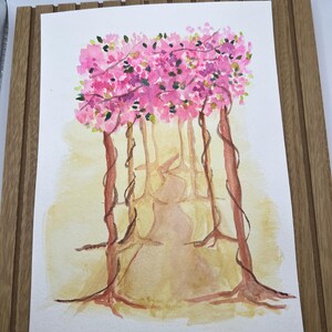 Arte ad acquerello: sentiero di fiori ad acquerello (prodotto fisico)