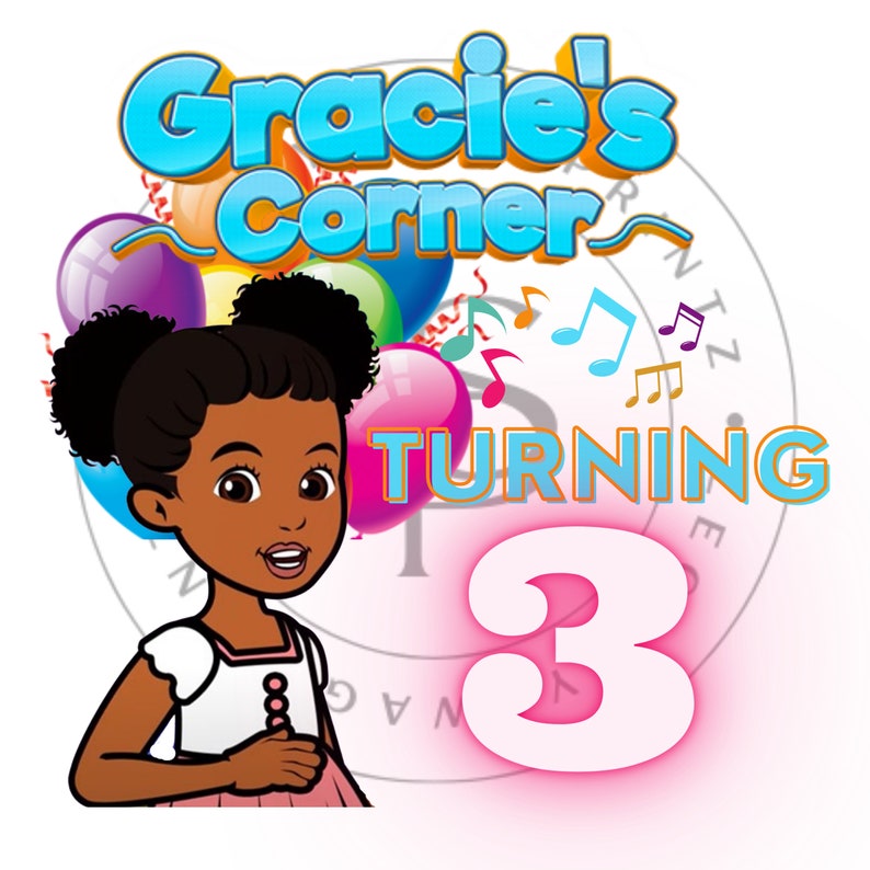 Gracie's Corner Birthday PNG Digital File Only 3rd - Etsy