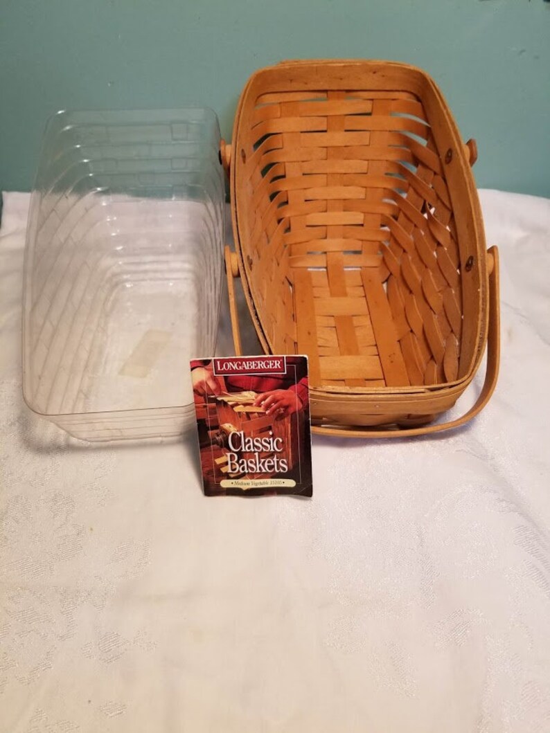 Longaberger Medium Vegetable Basket with Plastic Liner Etsy