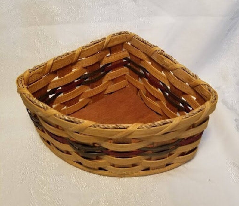 Amish Made Corner Handmade Basket Etsy