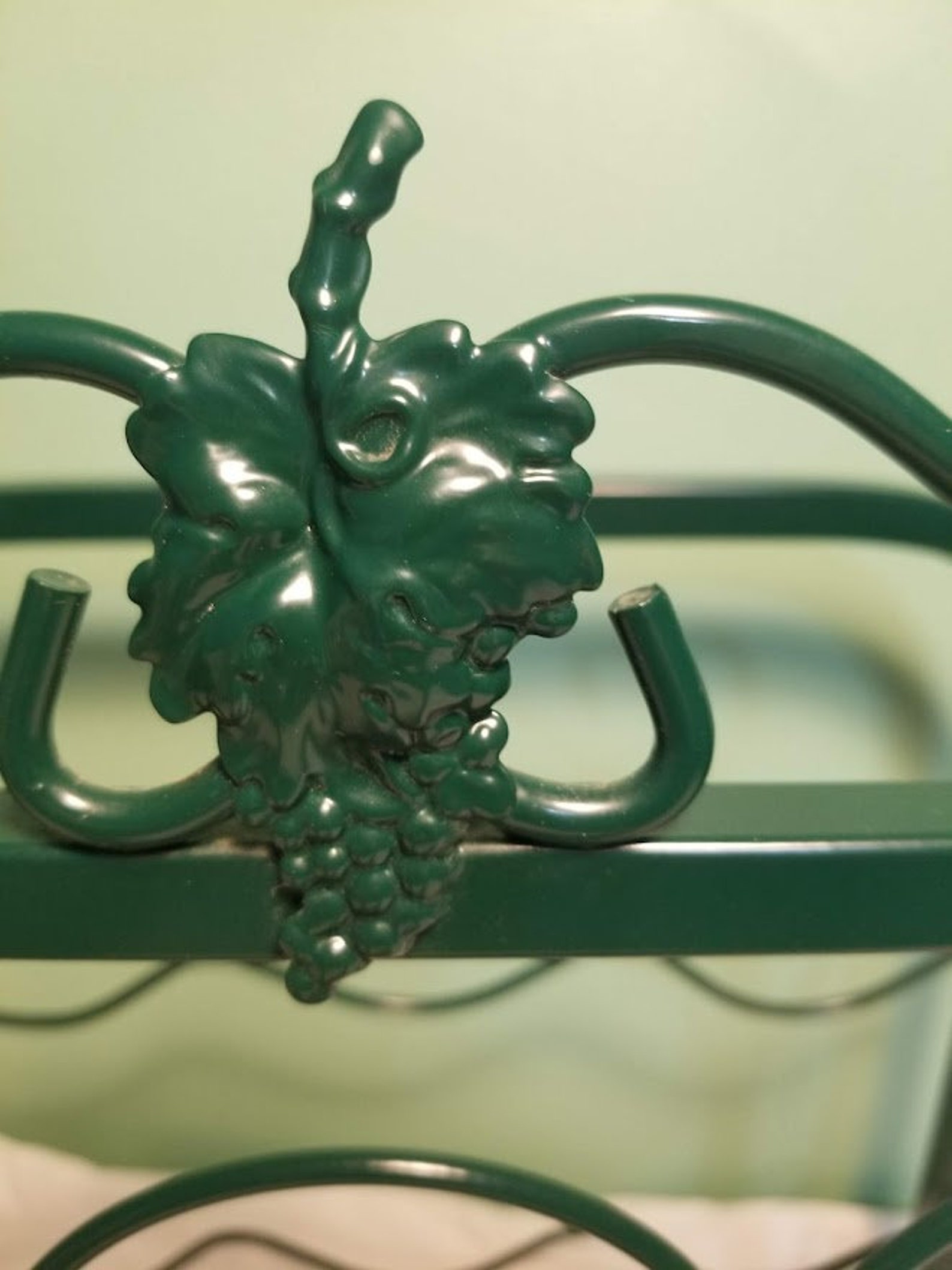 Green Metal Wine Rack Floor Wine Racks Six Bottle Wine Rack Etsy