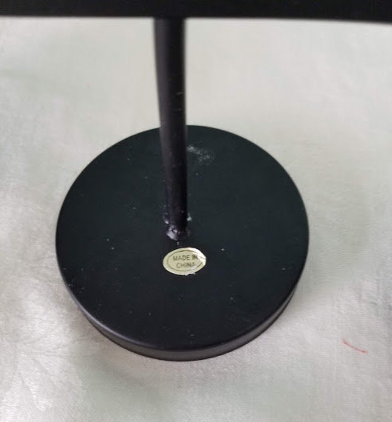 Five Flat Bottom Black Metal Candle Holder