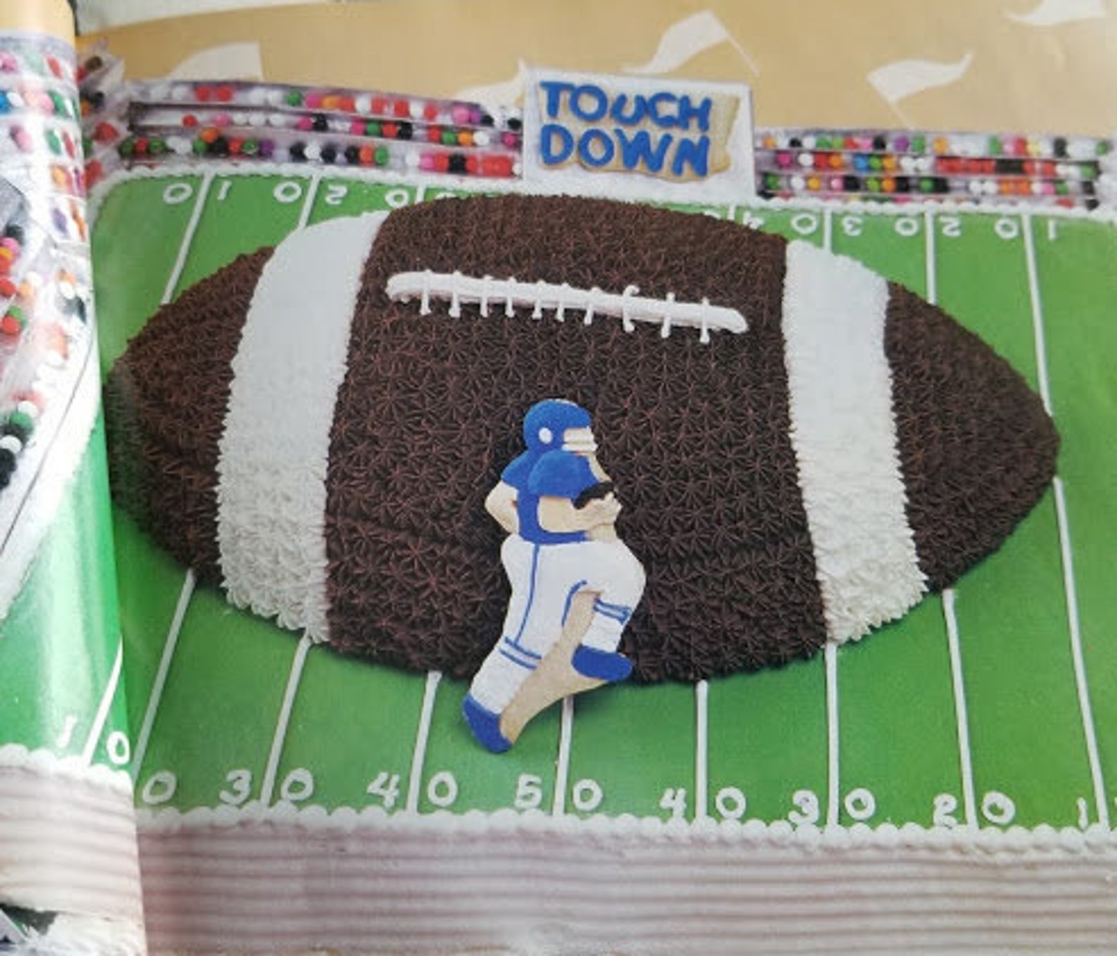 Football Shaped Cake Pan Etsy