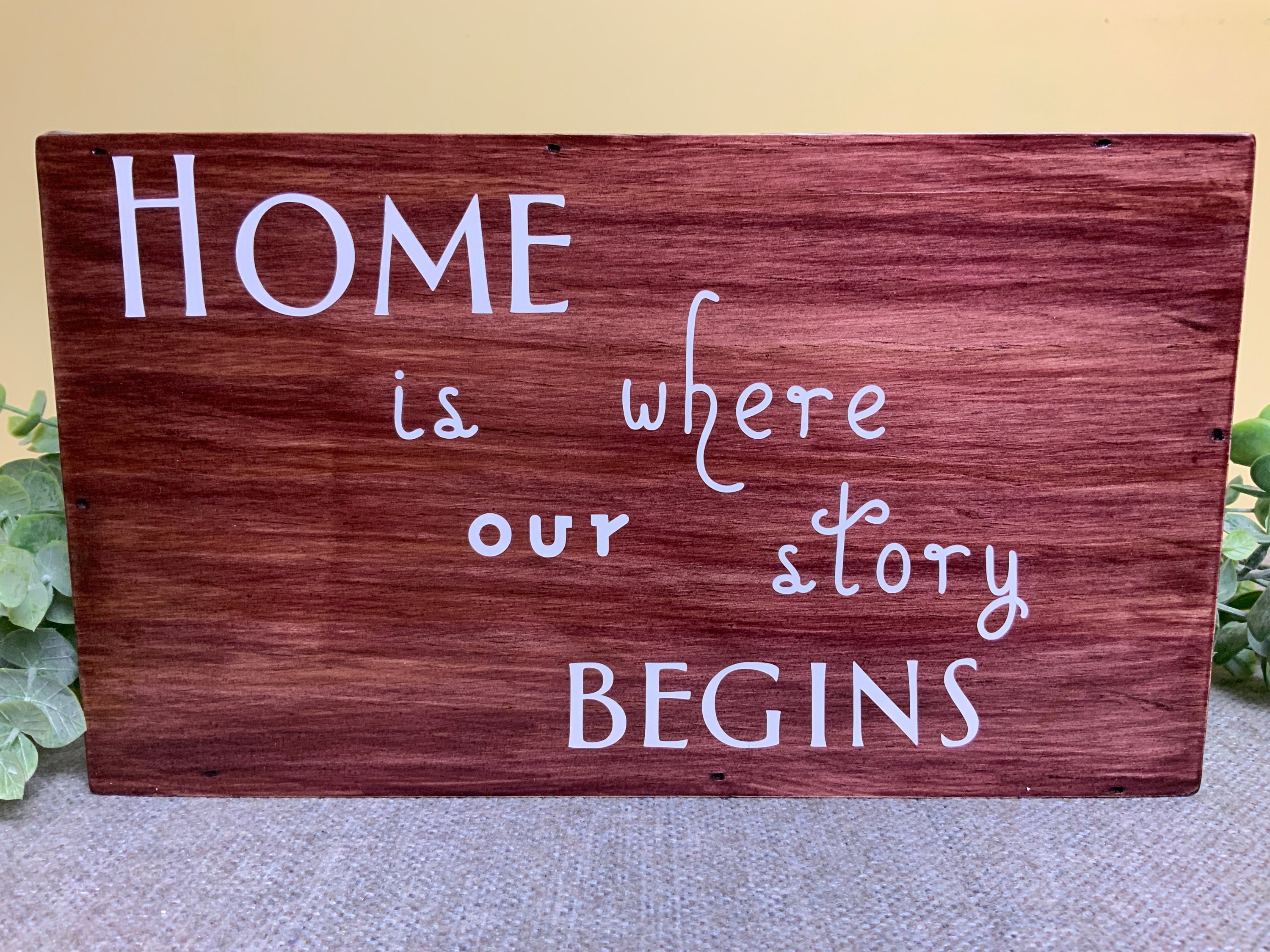 Home Wood Sign/Wall hanging Etsy