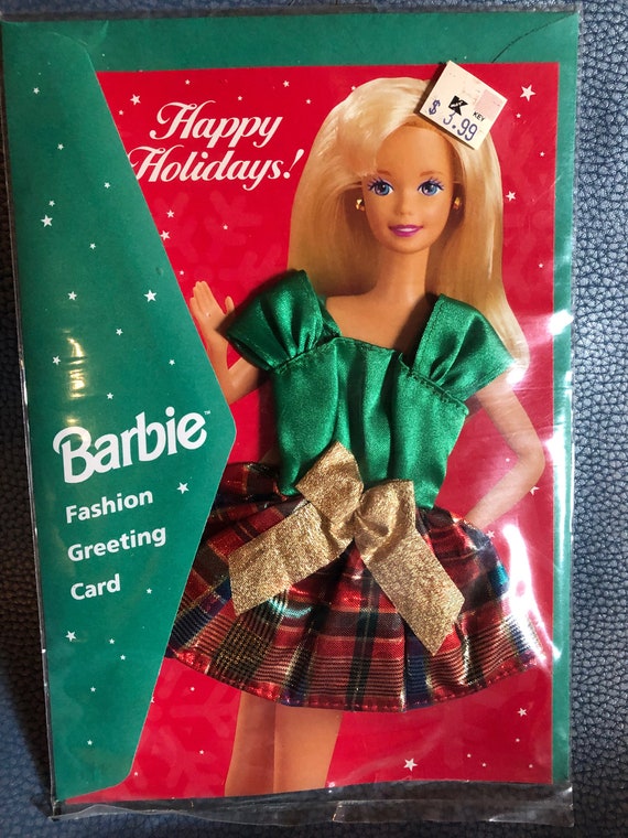 barbie christmas card