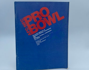 1974 AFC NFC Pro Bowl Football + Tom Laundry John Madden January 20 1974 +  Dallas Cowboys Oakland Raiders