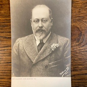 Anfang 1900 Seine Majesty König Edward VII Postkarte von Tucks & Sons + Foto von Wilkinson + Real Photograph Series
