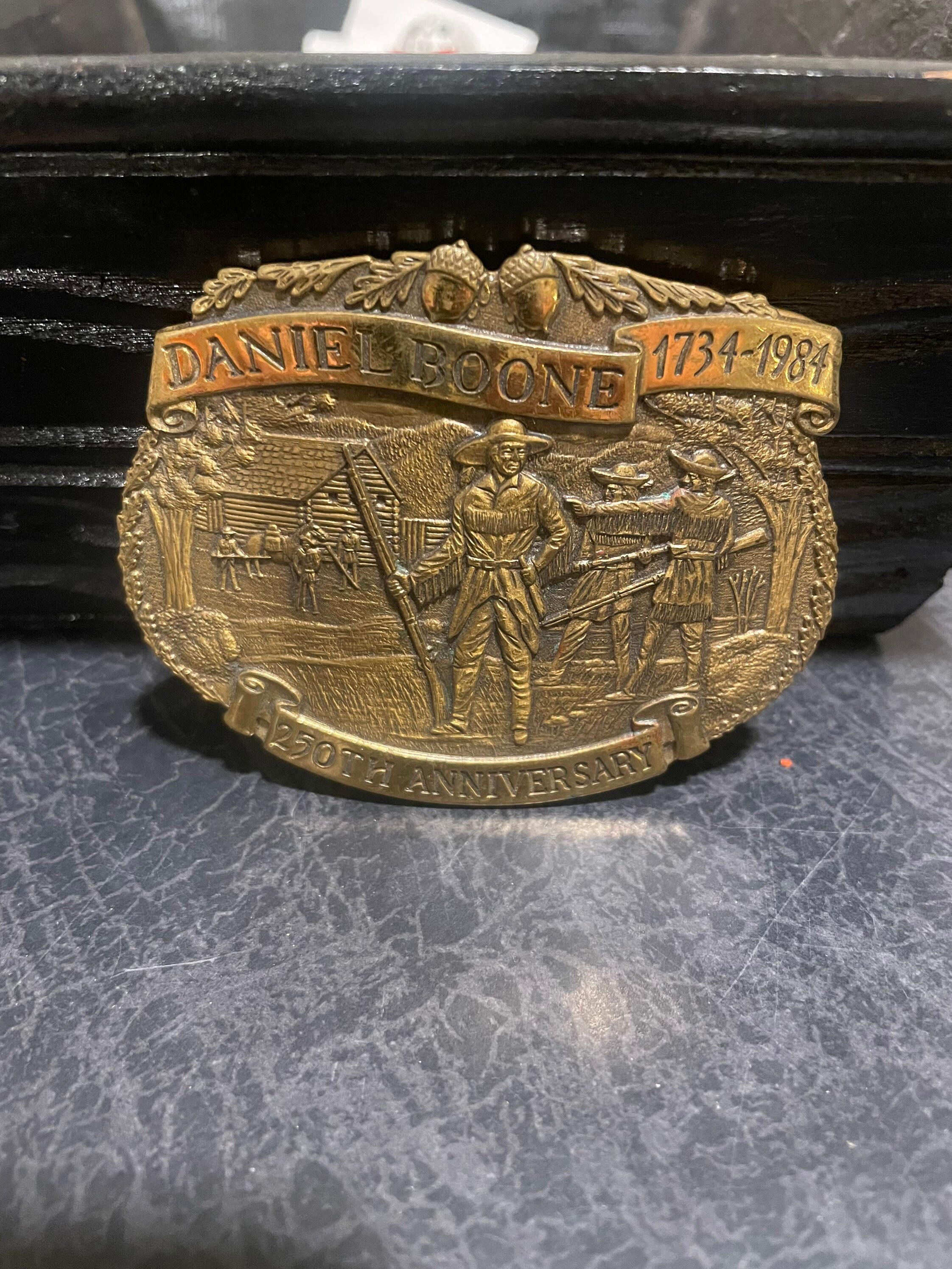 Bono Statement Buckle Leather Belt