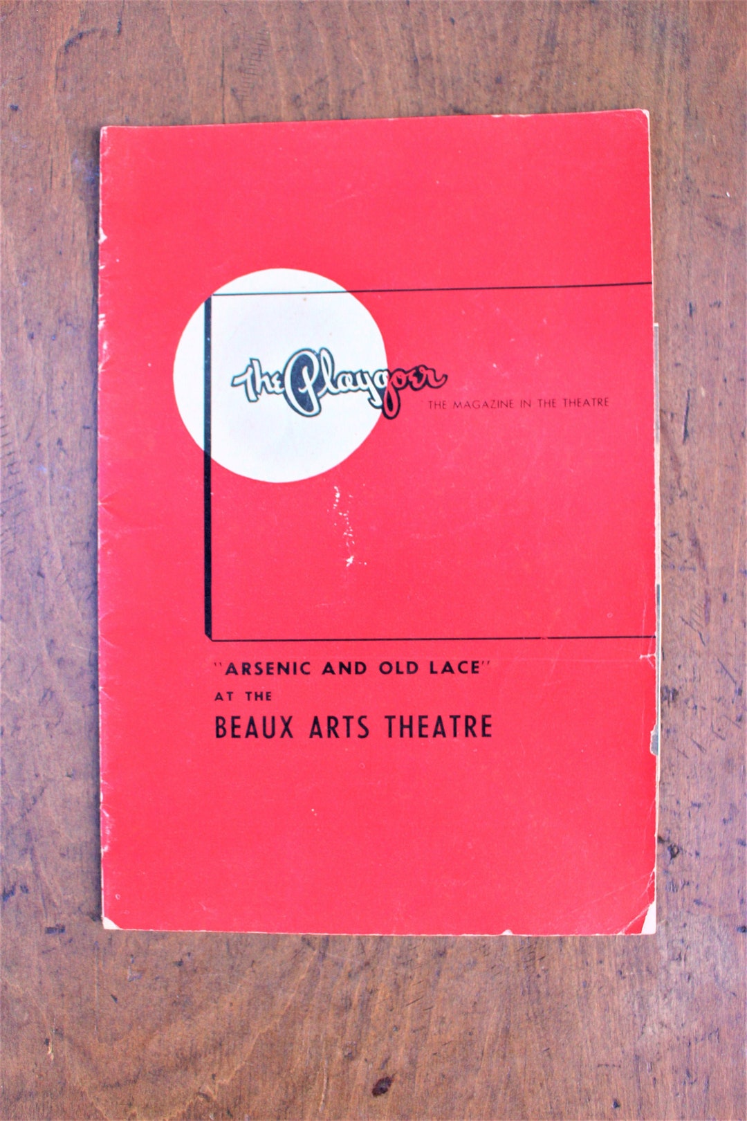 Arsenic and Old Lace Playbill + Vintage the Playgoer + Beaux Arts ...