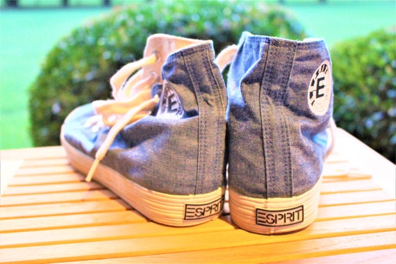 Vintage Esprit Canvas High Top Women's Sneakers + Fau… - Gem