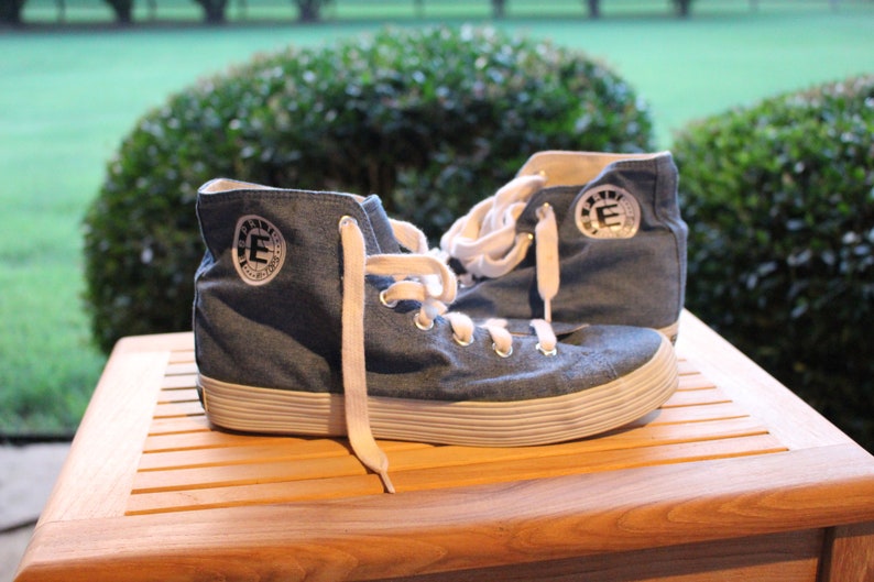 Vintage Esprit Canvas High Top Women's Sneakers Faux | Etsy