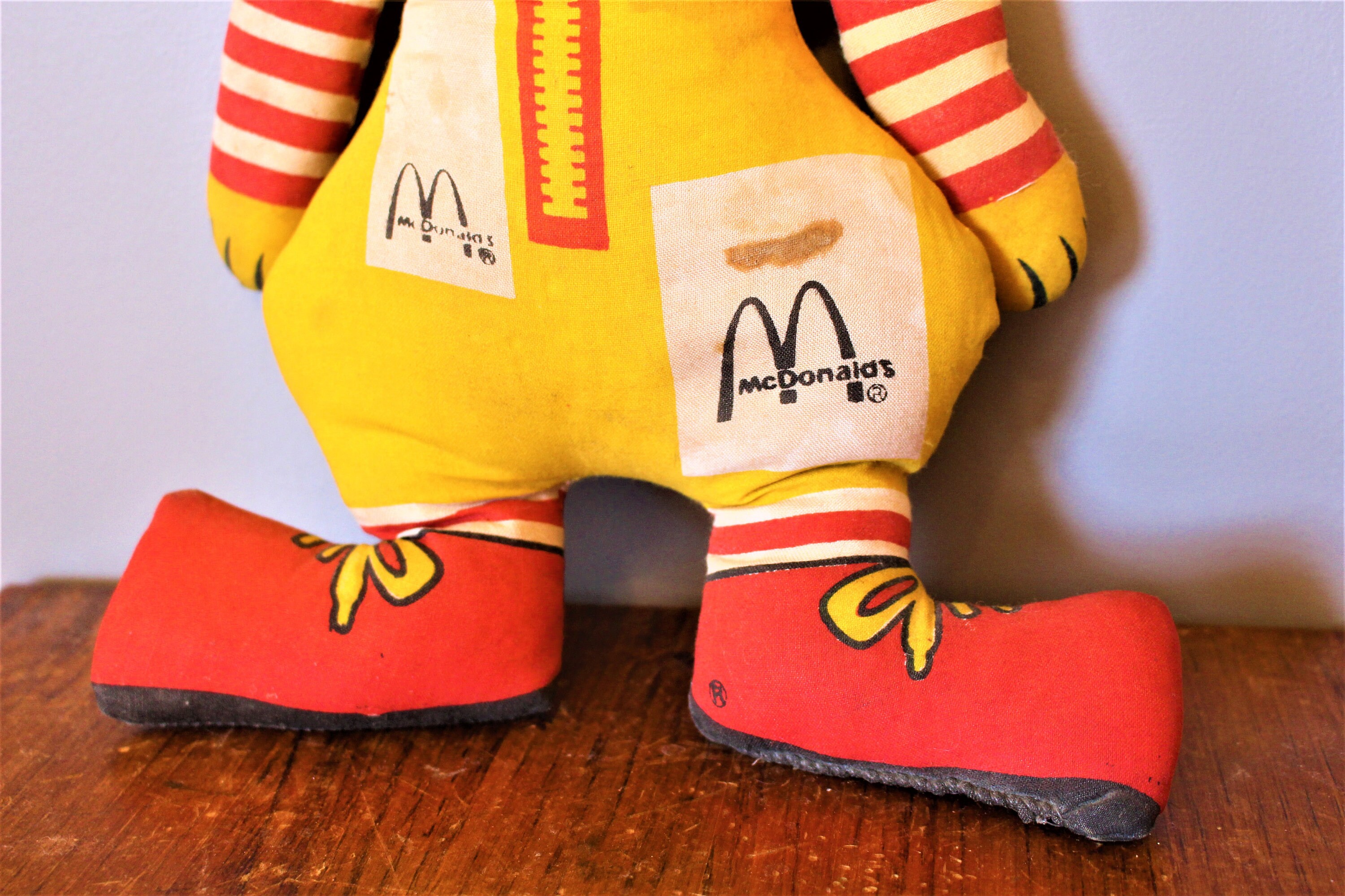 McDonald's Toy Ad Mascot 1970's Style Ronald McDonald Vintage McDonald's Creepy Clowns McDonald's Doll Old Clowns Plush Toy