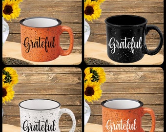 Grateful Campfire Mug | Camping Mug | Fall Mug | Autumn Mug | Special Gift