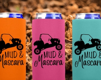 Mud & Mascara Slim Can Cooler | Slim Can Hugger | Gift for Her | Summer Gifts | Fun Can Coolers