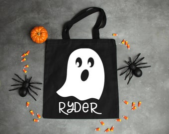 Halloween Trick or Treat Bag, Personalized Halloween Tote, Trick or Treat Tote, Halloween Bag for Kids, Treat Sack, Trick For Treat Bag