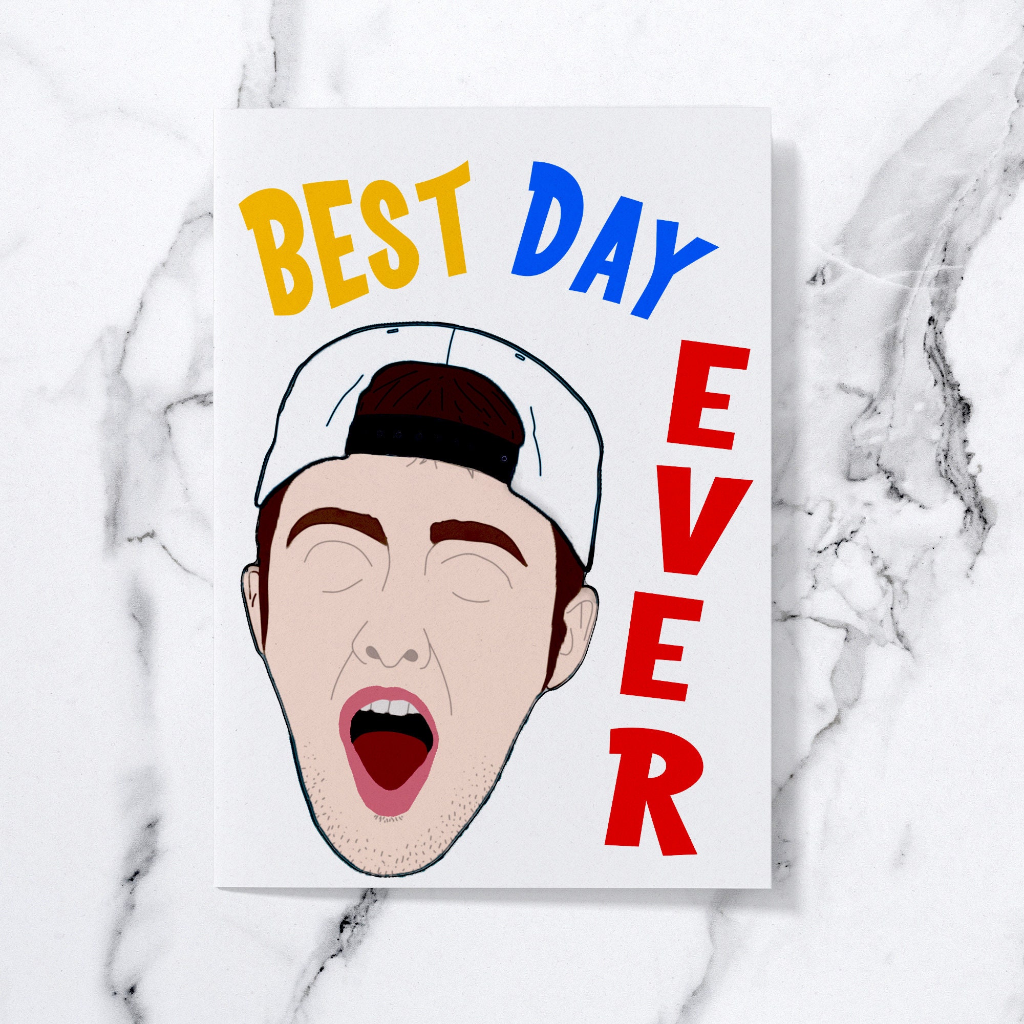 Mac Miller Birthday Card Mac Miller Card Bday Card Mac | Etsy