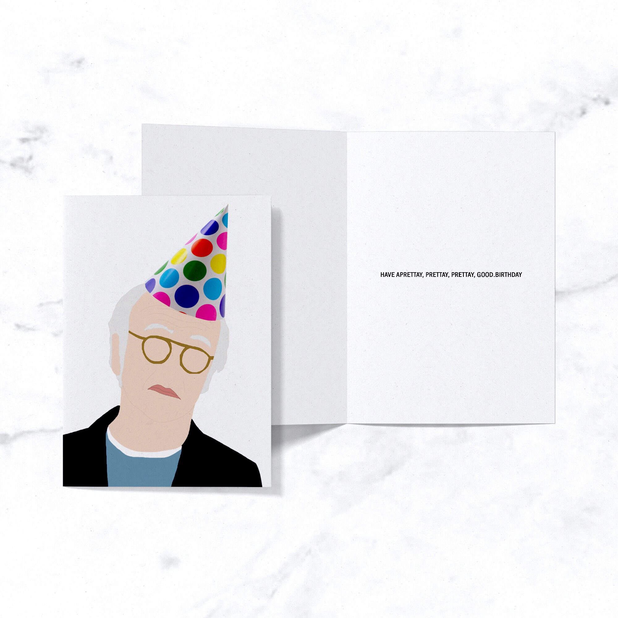 Larry David Funny Birthday Card Curb Your Enthusiasm Love Etsy