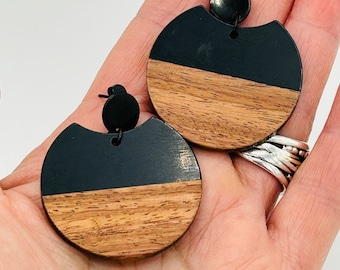 Wooden earrings