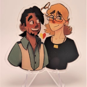 Tiger and Bunny Acrylic Charm - Kotetsu T. Kauragi and Barnaby Brooks Jr. Duo Acrylic Charm