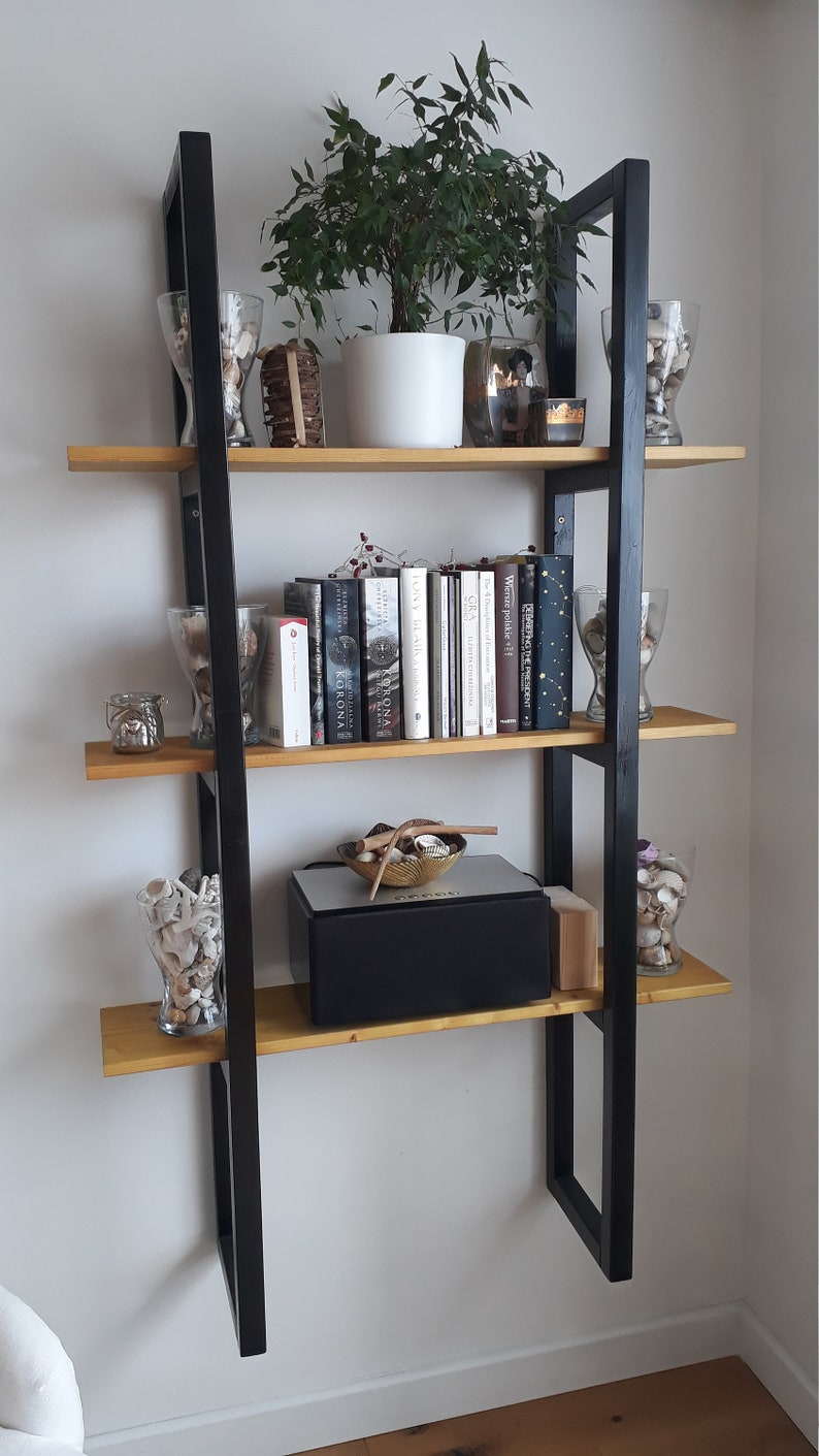 Handmade Ladder Shelf / Bookcase Shelving Unit Etsy UK