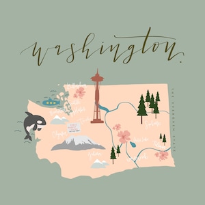 DIGITAL Custom State/Country Map /Custom State Map / State Map / Country Map