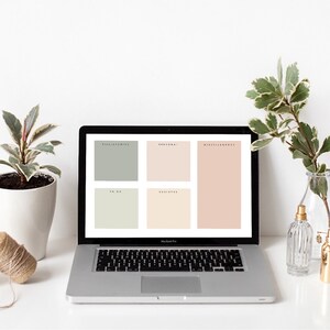 Desktop Organizer / Desktop Wallpaper / Digital Download / Desktop Digital Download / Macbook organizer