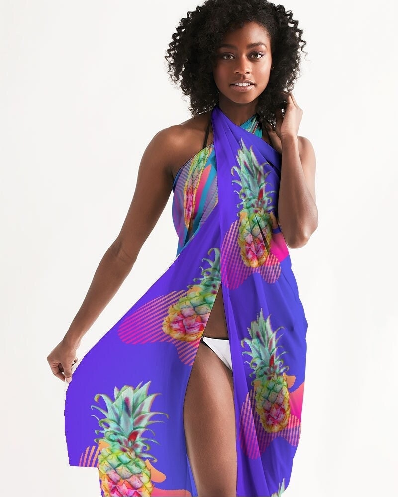 Blue Ombre Swim Coverup Pareo 