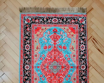 Turkse chenille gebedskleed, luxe gebedsmat, het tapijt van de schenkingsontwerpmeditatie, bloemenfluwelen gebedsdekens voor moslim, sejadah voor mensen, gift voor