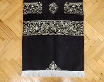Kaaba Prayer Rug, Woven Luxury Prayer Rug, Janamaz, Elegant, High Quality, Luxury Islamic Gift, Eid Gifts, Muslim Wedding Gift, Gift for her
