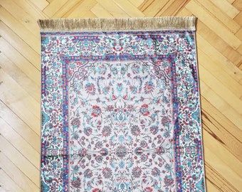 Islamitische Huwelijksgift, Luxe Gebed Mat, Velvet Sejadah, Quality Prayer Mat, Moslim Huwelijkscadeau, Lux Chenille Sejadah, Floral Prayer Rug