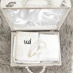 Personalized Islamic Gift, Lux Islamic Gift Set, Eid Gifts, Islamic Birthday Gift, Wedding Gift, Gift For Muslim, Quran, Wudu Towel