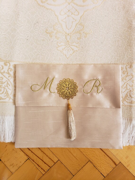 Brown Color Personalized Prayer Mat, Muslim Wedding Gifts, Islamic Gift Set, Islamic Personalized Gifts, Janamaz, Eid Gifts, Gift for Couple