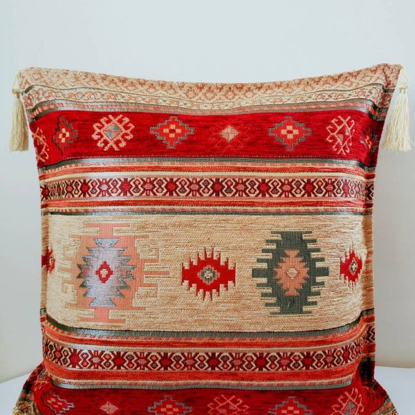 Southwestern Decor, Southwestern Pillow, Aztec Geometry, Boho Throw Pillow, Decorative Pillow, Bohemian Cushion, Boho Style, Western Decor